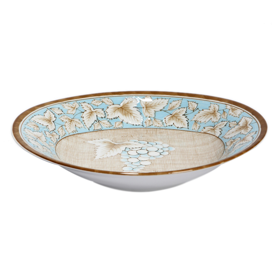 Đĩa Bằng Sứ Miyabi 24 x 21 x 4cm - Đĩa Oval MB06-OV - Xanh Dương