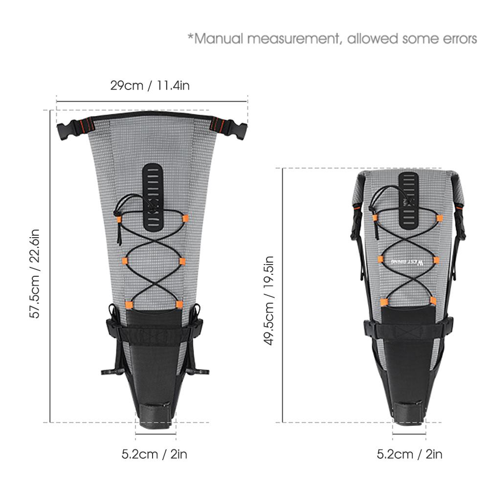 Túi yên xe đạp không thấm nước WEST BIKING 10l tiện dụng