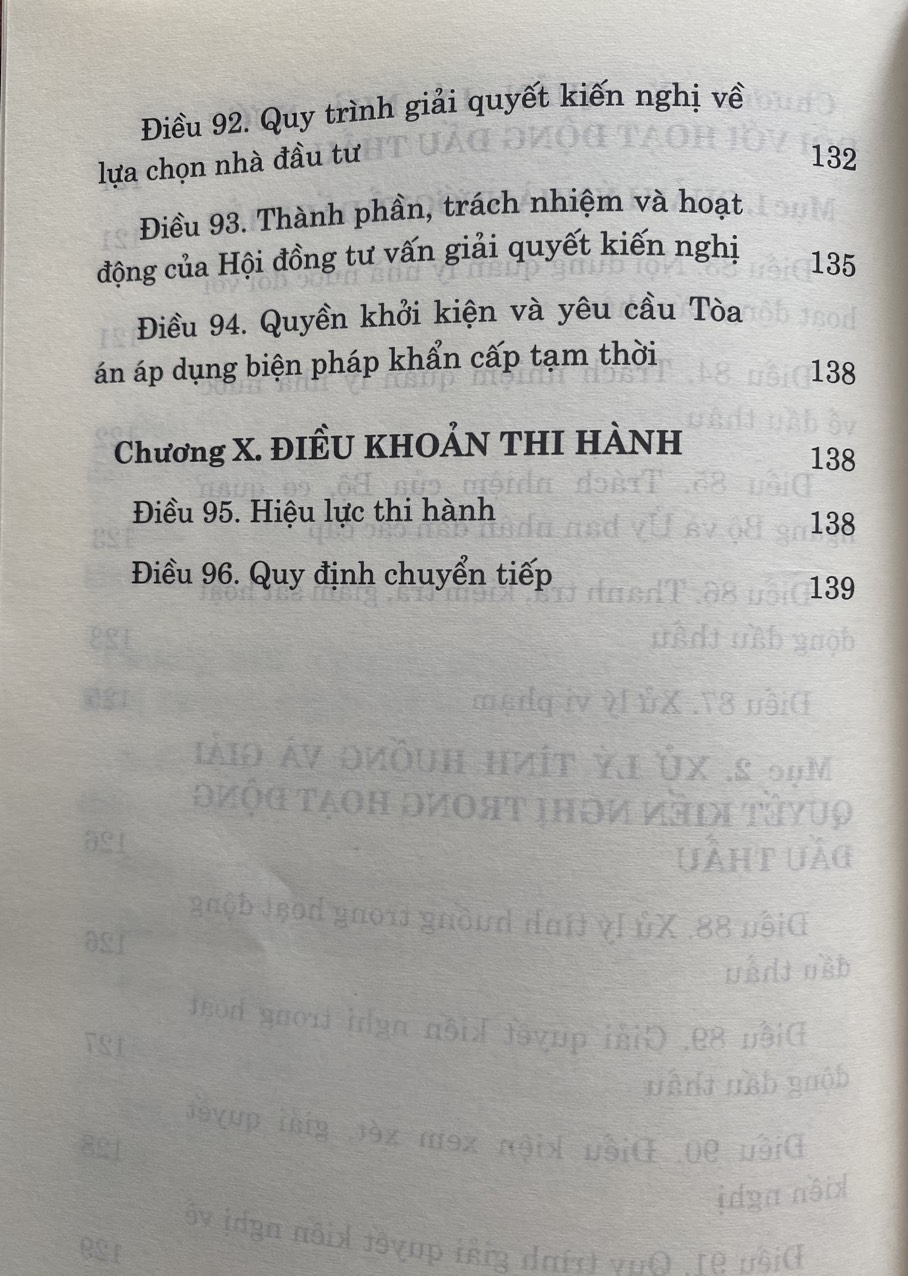 Luật Đấu Thầu 