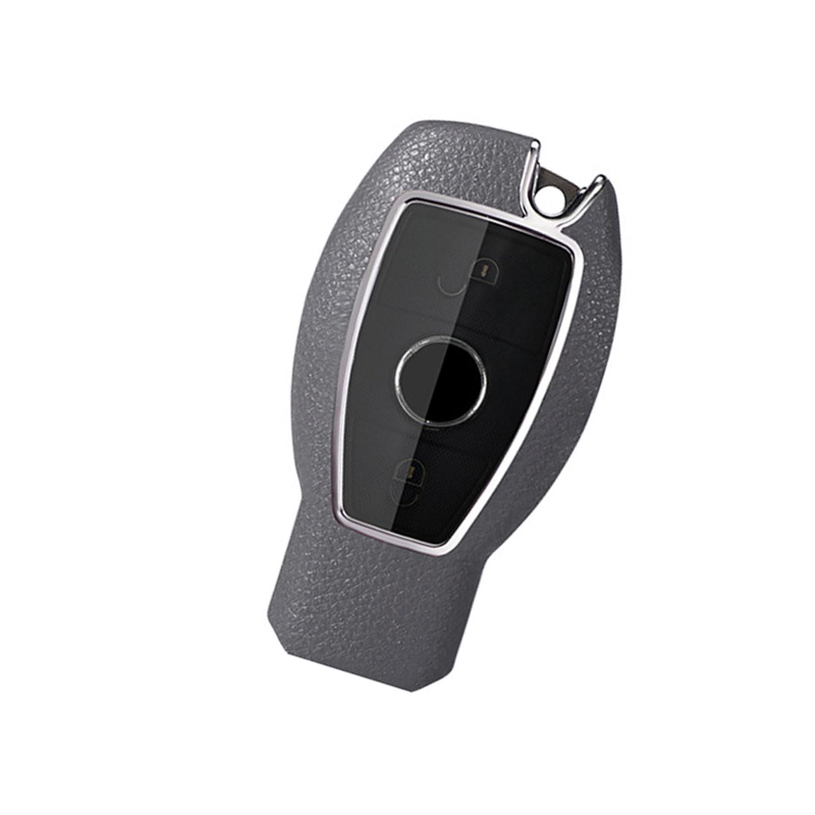 Car Key Fob Case Holder Protector for Mercedes- A B Class ml Gray