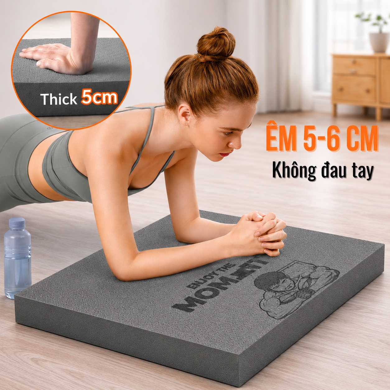 Miếng Đệm TPE Mềm Dầy 5cm Balance Pad - Thảm Quỳ Gối Tập Thể Dục Plank GYM Yoga Đa Năng
