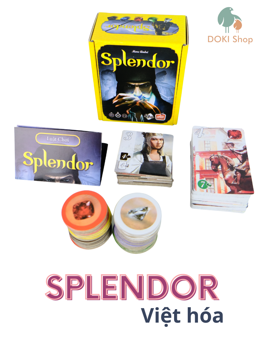 Bộ boardgame Splendor Cuộc chiến đá quy Việt hóa cho nhóm nhỏ 2-4 người