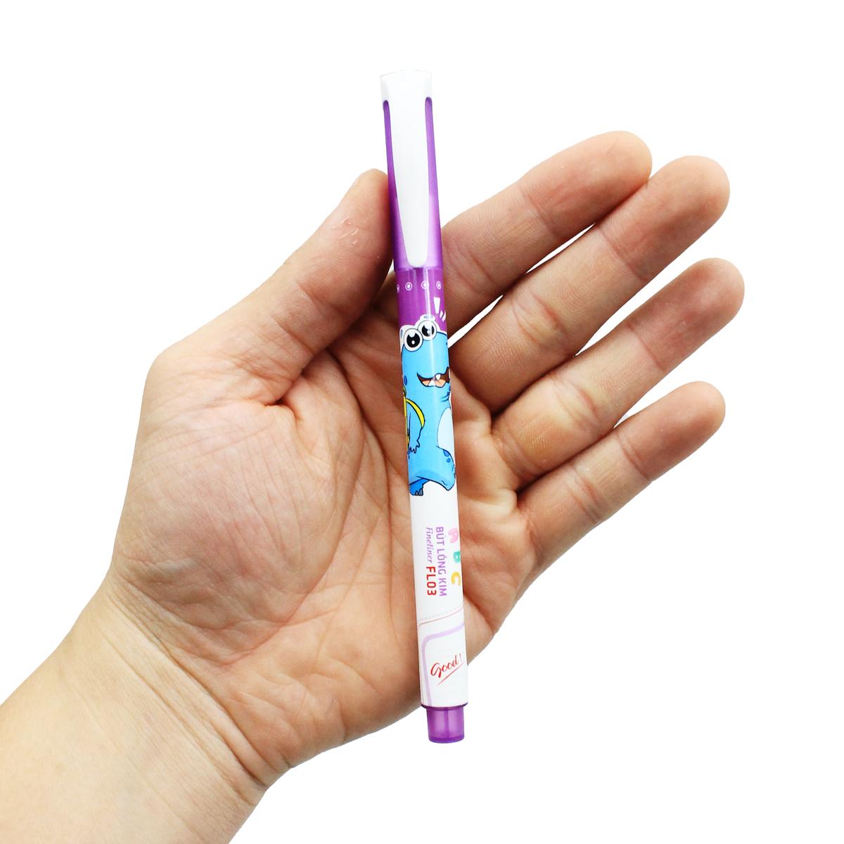 Bút Lông Kim Dino 0.4 mm - Smart Kids FL03 - Mực Tím