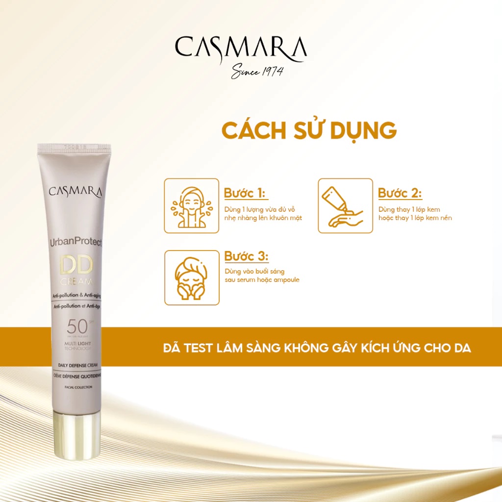Kem Chống nắng CASMARA URBAN PROTECT DD CREAM ANTI-POLLUTION &amp; ANTI-AGING SPF 50 50ML