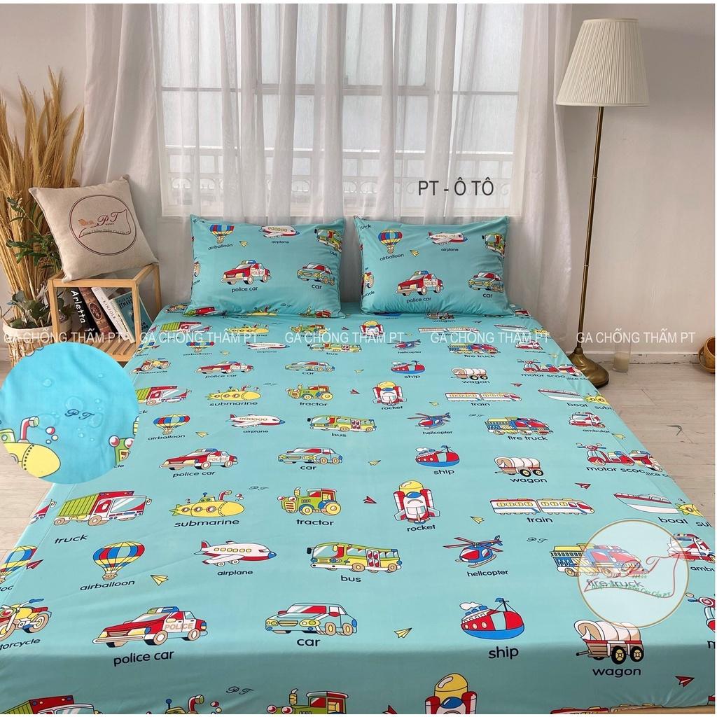 Ga chống thấm cho bé chất liệu cotton cao cấp, chống thấm nước tuyệt đối, bé tè lau là sạch