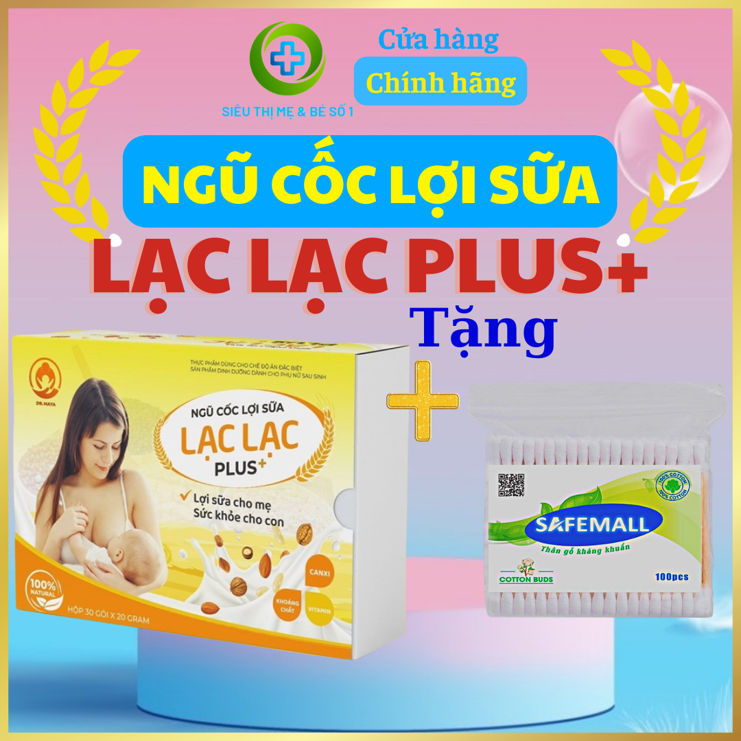 Ngũ cốc lợi sữa Lạc Lạc Plus  - Chuyên lợi sữa cho mẹ sau sinh 100% Organic - Bí Quyết Gọi Sữa Mẹ Về - Lợi sữa cho mẹ - Ngũ cốc lợi sữa cho mẹ sau sinh, Ngũ cốc dinh dưỡng NCLS01