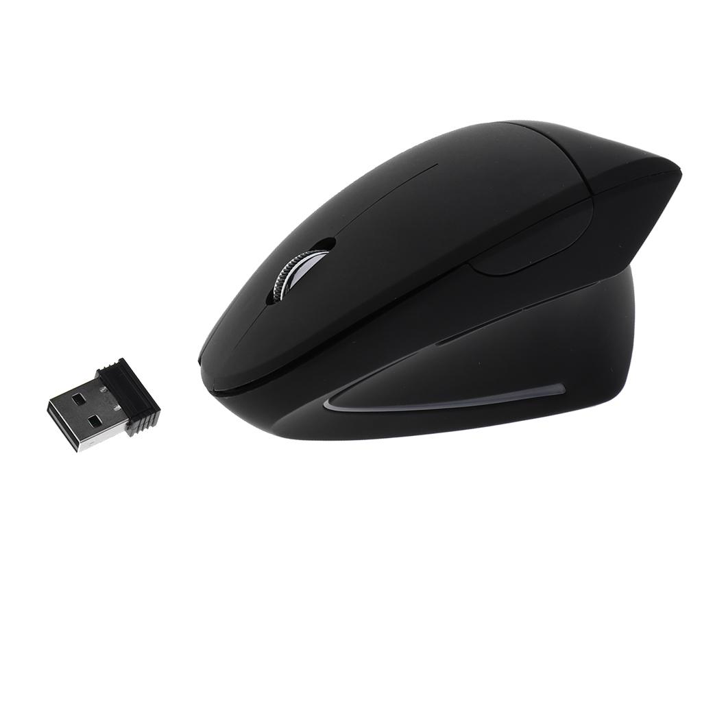6D 2.4GHz Wireless Mouse Rechargeable Vertical Ergonomic Mice for Laptop PC