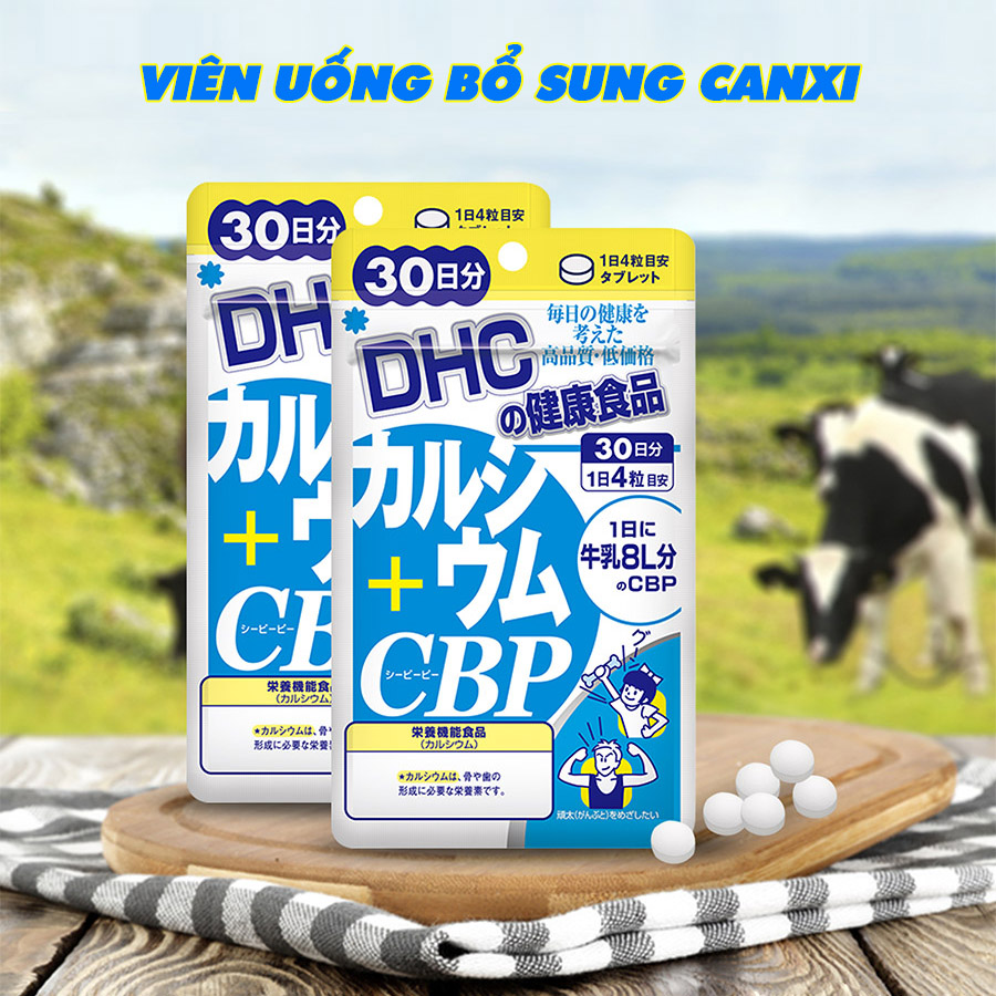 Thực phẩm bảo vệ sức khỏe DHC Calcium + CBP 30 ngày ( hàng chính hãng, có tem phụ )