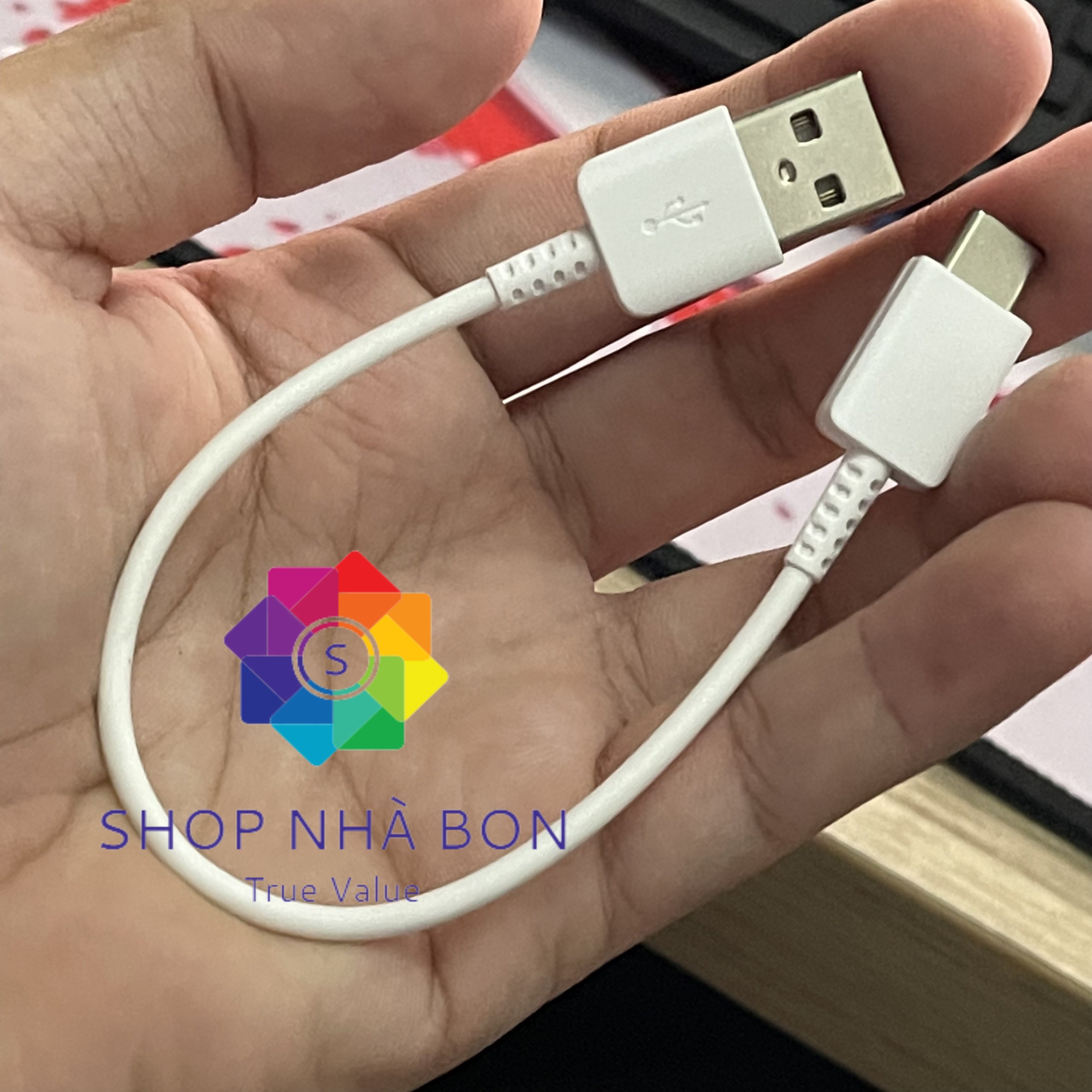 Cáp Sạc Nhanh USB TYPE C 2A - 25CM  Thích hợp dùng với pin dự phòng. loa bluetooth...