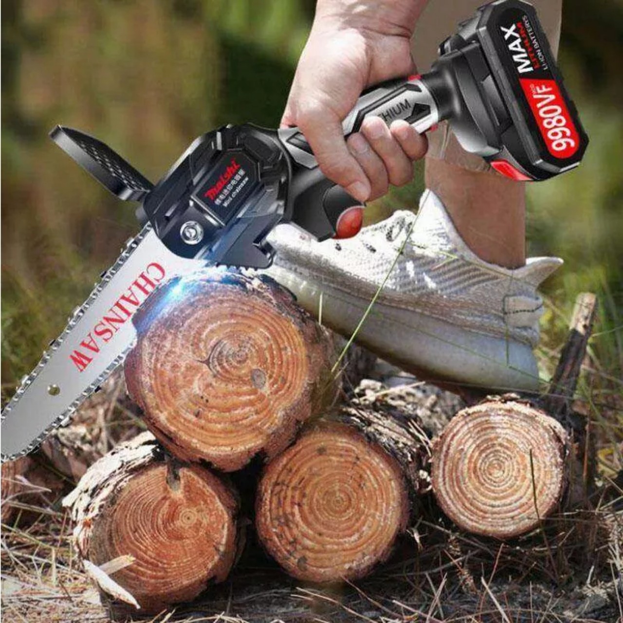 Máy cưa pin mini cưa gỗ cắt tỉa cây cảnh cây ăn quả chuyên dụng loại tốt hàng cao câp