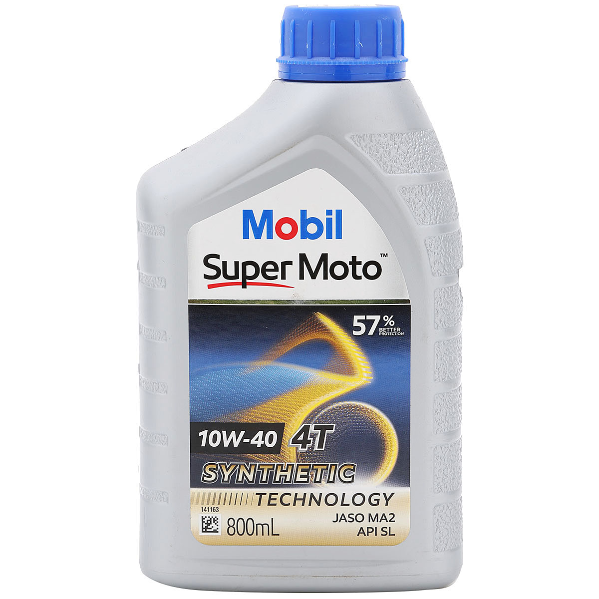 Nhớt Xe Số 4T Mobil Super Moto 10W-40 Tiêu Chuẩn JASO MA2 API SL (0.8L) - Hàng Chính Hãng