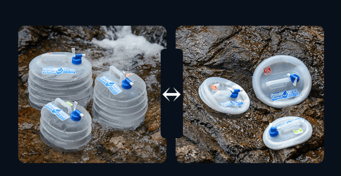 Can nhựa PE đựng nước cao cấp gập gọn tiện lợi cho các hoạt động và an toàn sức khỏe cho người sử dụng (loại 10L và 15L)