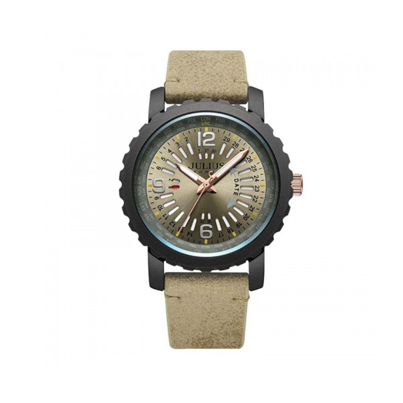 Đồng Hồ Nam JAH-111C Julius Homme Dây Da