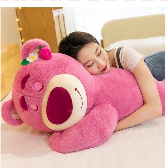 Gấu Bông Gấu Lotso Dâu, Gấu Tai Dâu Cao Cấp có mùi dâu- Hàng Nhập Khẩu Dễ Thương