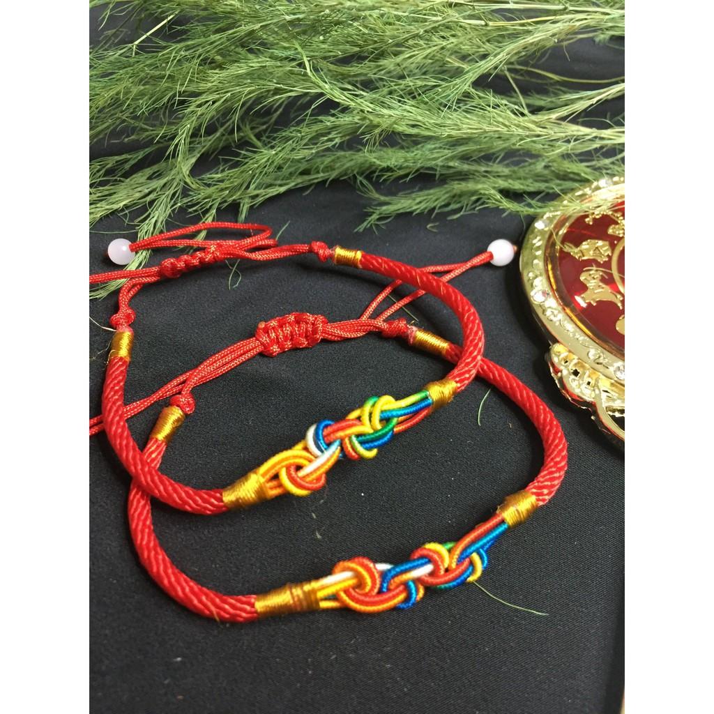 Vòng tay chỉ ngũ sắc may mắn