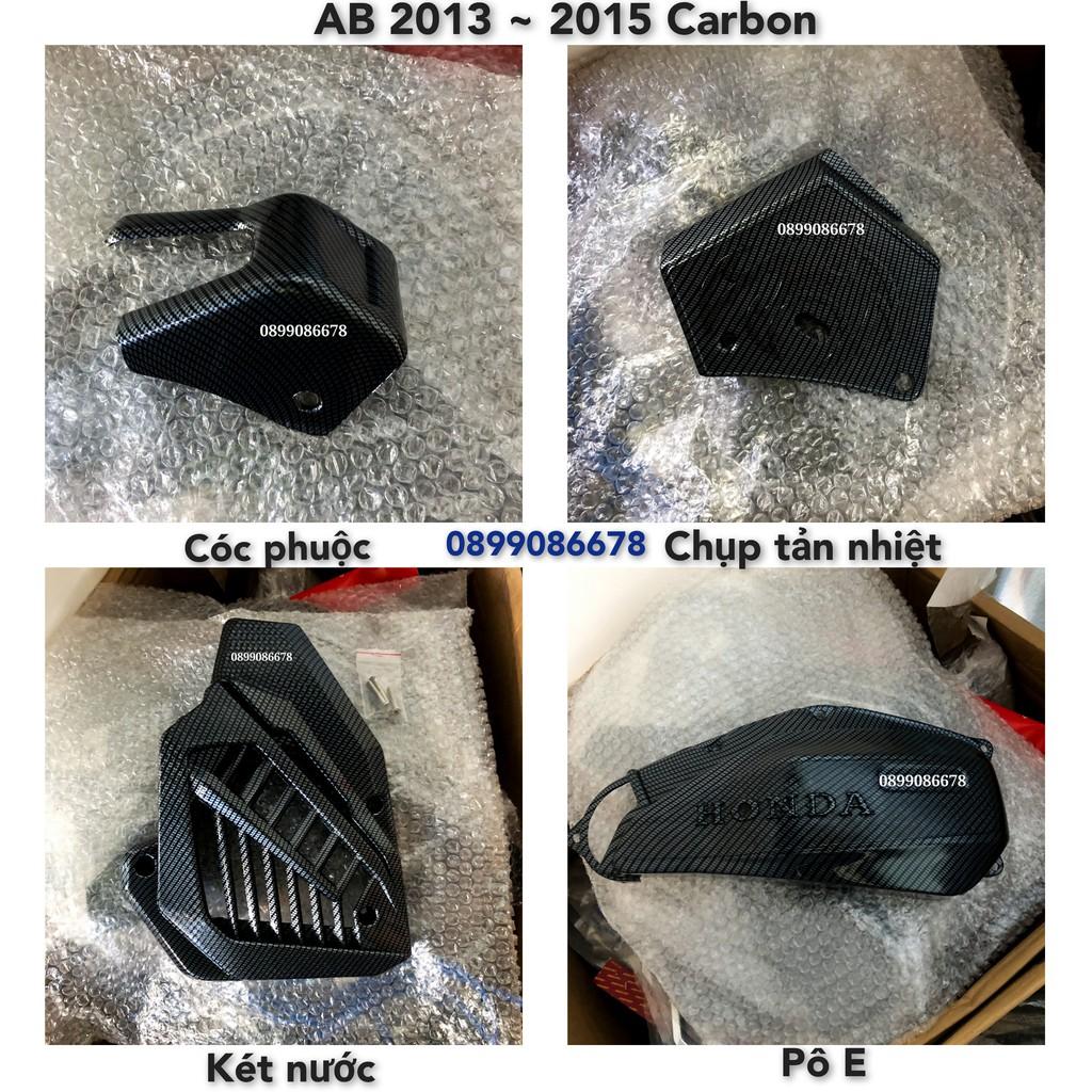Ôp Carbon Dành Cho Xe AirBlade 2013, 2014, 2015 - Phụ kiện ốp trang trí xe máy Air Blade Cacbon