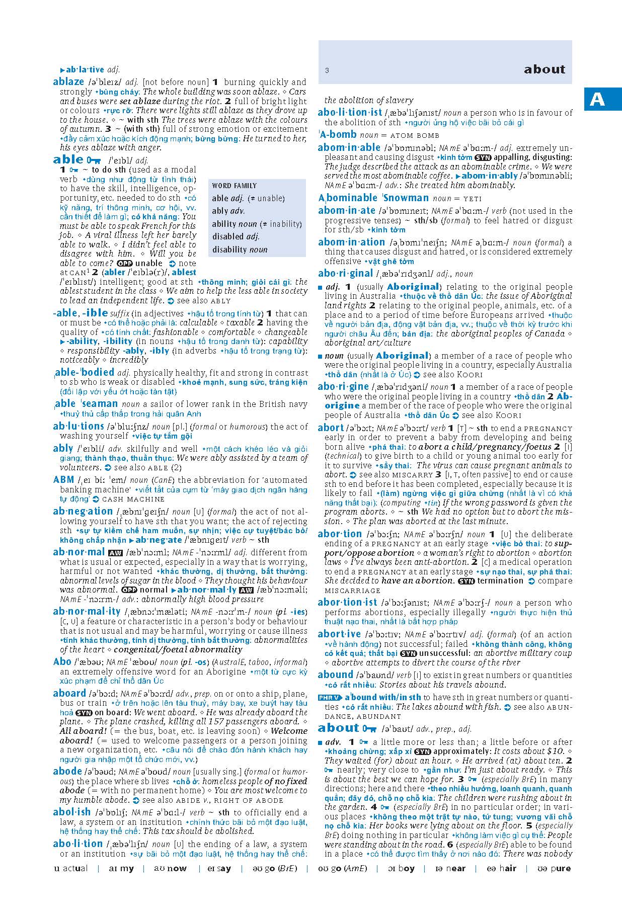 Oxford Advanced Learner's Dictionary 8th with Vietnamese Translation (PB)