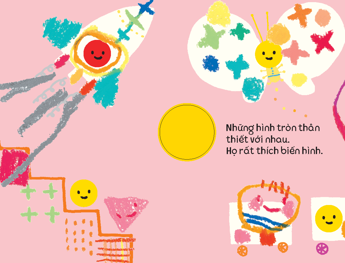 Sách - Dtpbooks - Hình Vẽ Tròn Xoe - Tủ sách vui để học - Sách tô màu - Dòng sách cầm tay