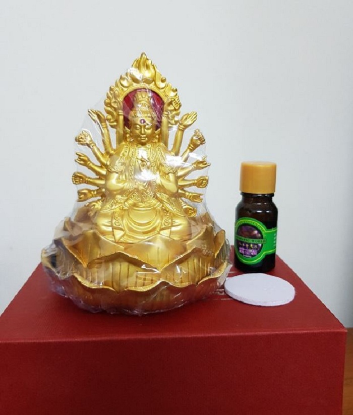 Tượng phật bà quan âm để ô tô loại 2 mặt