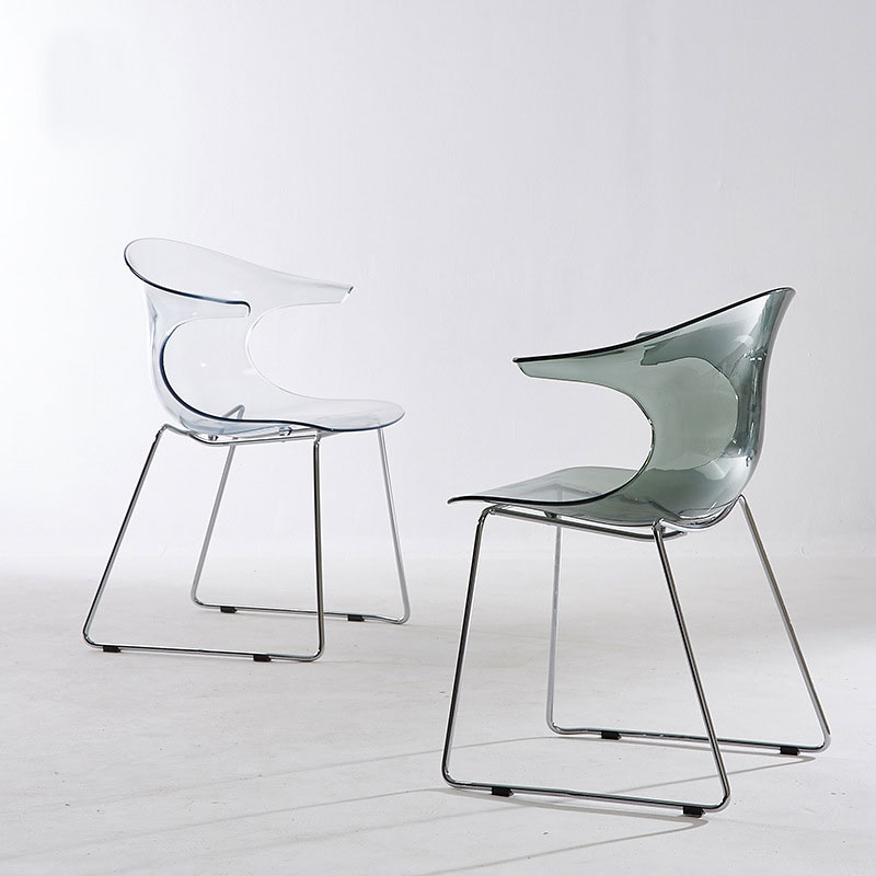 Ghế nhựa trong suốt lưng tựa cong CC01001-PC Nội thất Capta