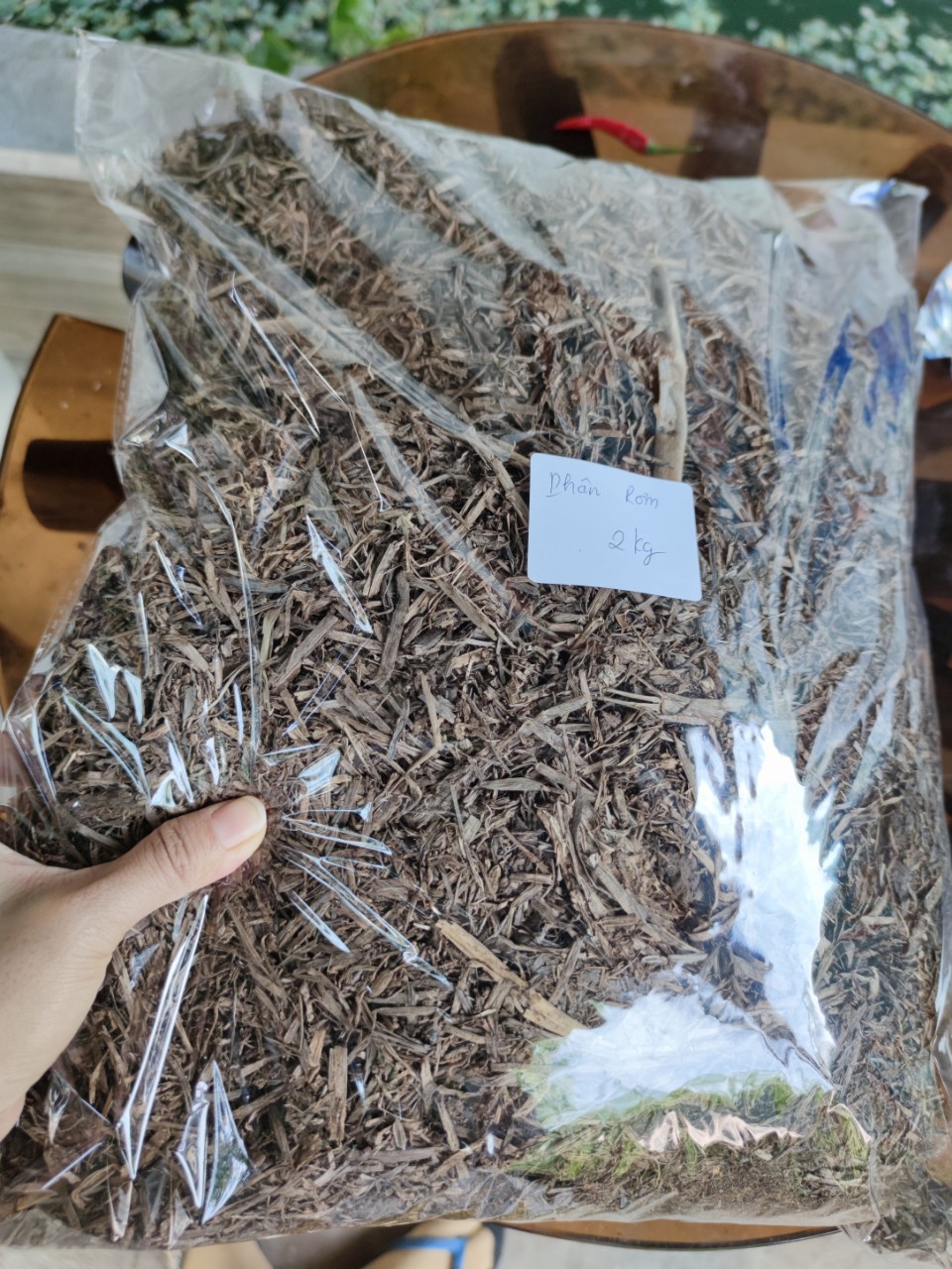 Phân rơm hoai mục - Gói 5dm3 phân rơm