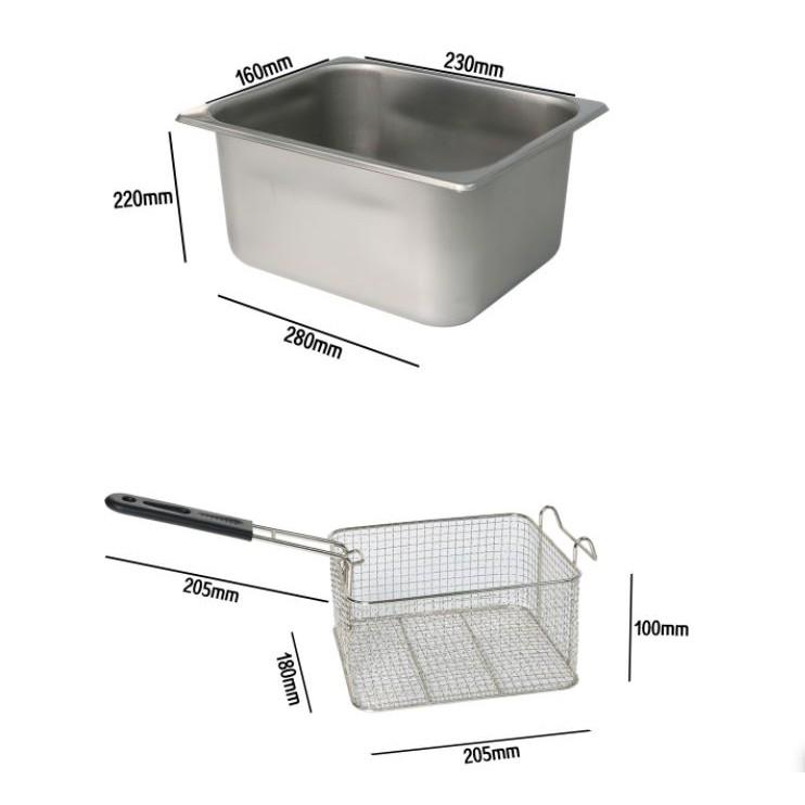 Bếp Chiên Nhúng Điện aquadew cao cấp chuyên dụng công nghiệp cho các quán ăn nhanh 6L