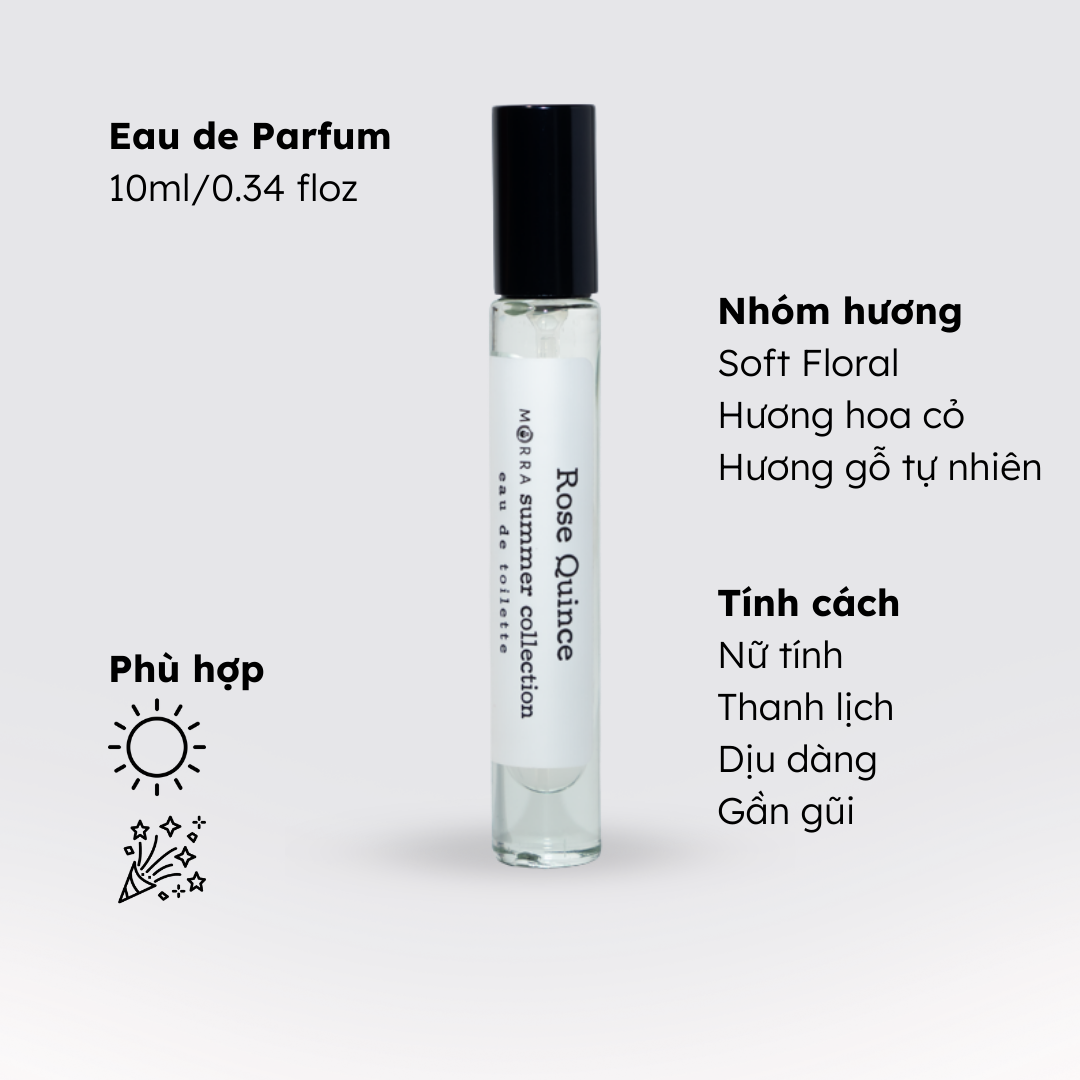 Nước hoa nữ tính cởi mở, dịu dàng, gần gũi No.16 (Rose Quince) Morra - dạng xịt