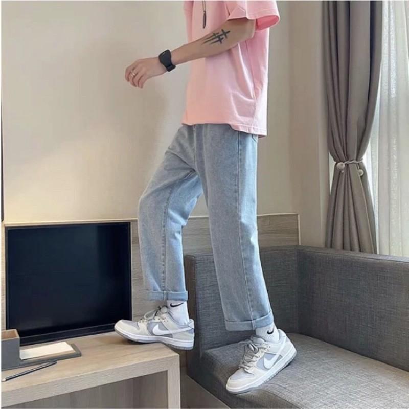 Quan Jeans baggy nam ống rộng mã TRR-01 Style hàn quốc