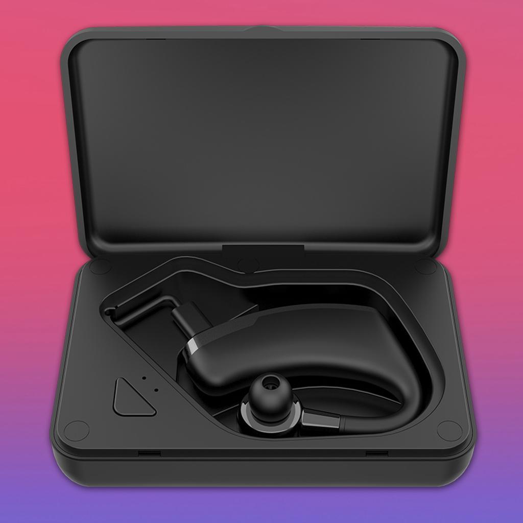 Wireless Handsfree Bluetooth 5.0 Single Earphone  Headset Black