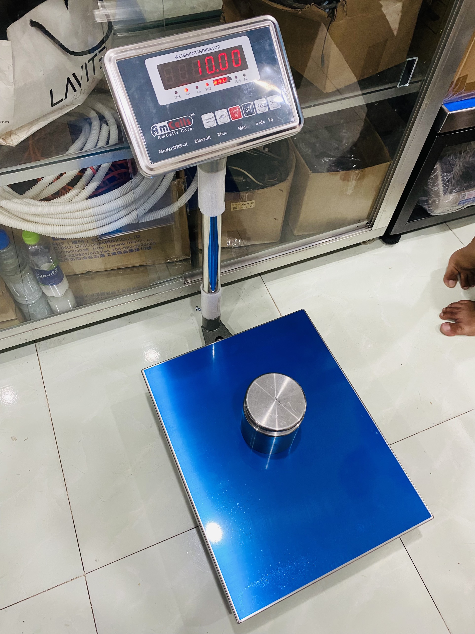 CÂN BÀN ĐỨNG GIÁ RẺ AMCELL DRS-II- MỨC CÂN 100KG