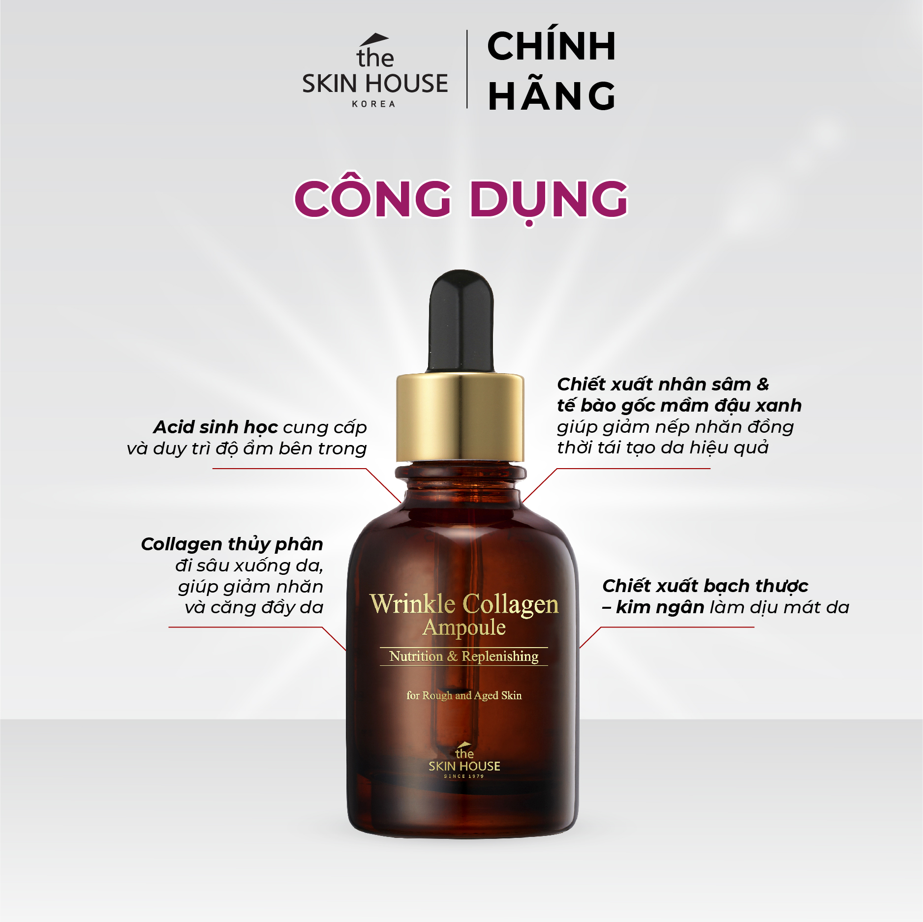 T29 Huyết thanh collagen giúp giảm nhăn và săn chắc da  - WRINKLE COLLAGEN AMPOULE  30ml