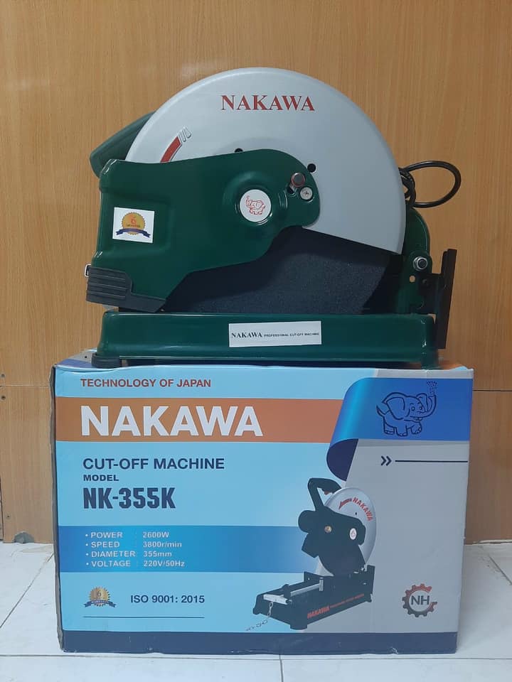 Máy cắt sắt 355mm công xuất lớn Nakawa NK-355K 2600W- Hàng chính hãng