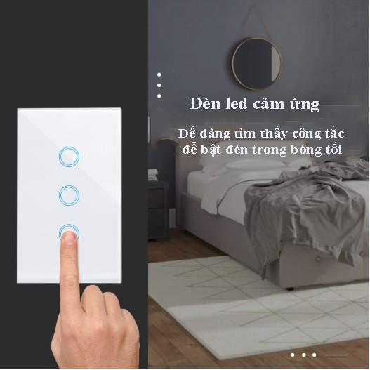 Công Tắc Wifi  RF433 Tuya Smart Life, Thiết kế thông minh, Sang trọng, Tương thích với các thiết bị thông minh