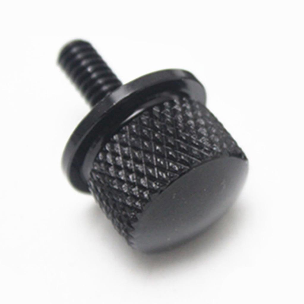 4x1/4" CNC Seat Mount Bolt Screw Cap For Harley Dyna Sportster Black