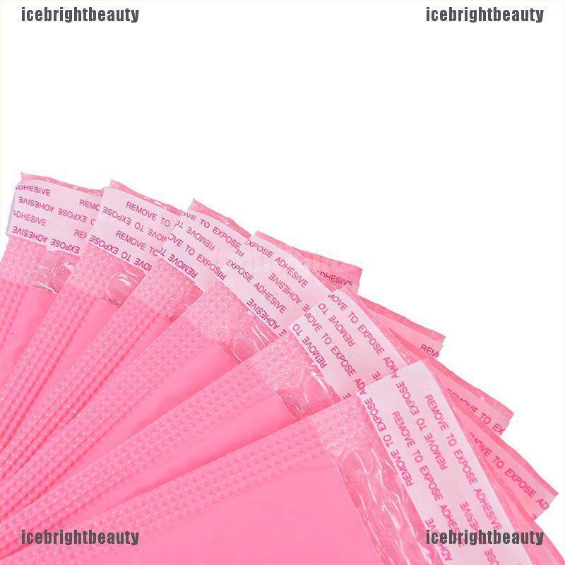 ICEB 10x Pink Bubble Bag Mailer Plastic Padded Envelope Shipping Bag Packaging