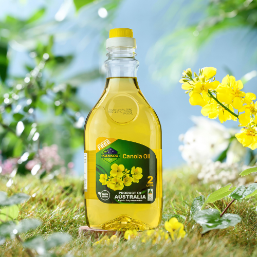 Dầu ăn hạt cải nguyên chất Kankoo Canola 2L nhập khẩu nguyên chai chính hãng chuẩn Úc