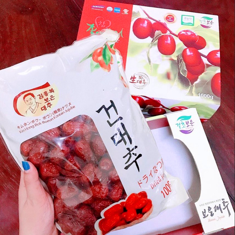 Táo đỏ Hàn Quốc hộp 1kg kèm túi xách, ngăn ngừa lão hóa, ngừa ung thư