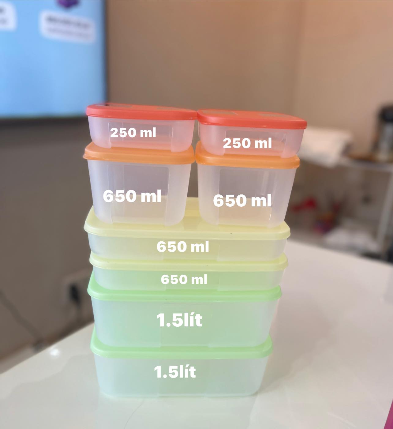 Bộ Trữ Đông Freezermate Colorful Set 8 Tupperware