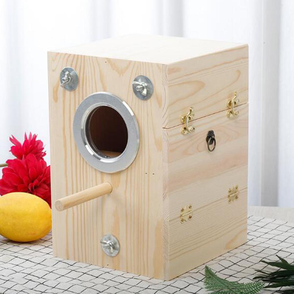 Acituna Gỗ Nhà Chim Chim Làm Tổ Hộp Cockatiel Sinh Sản Làm Tổ Chim Aviary Lồng