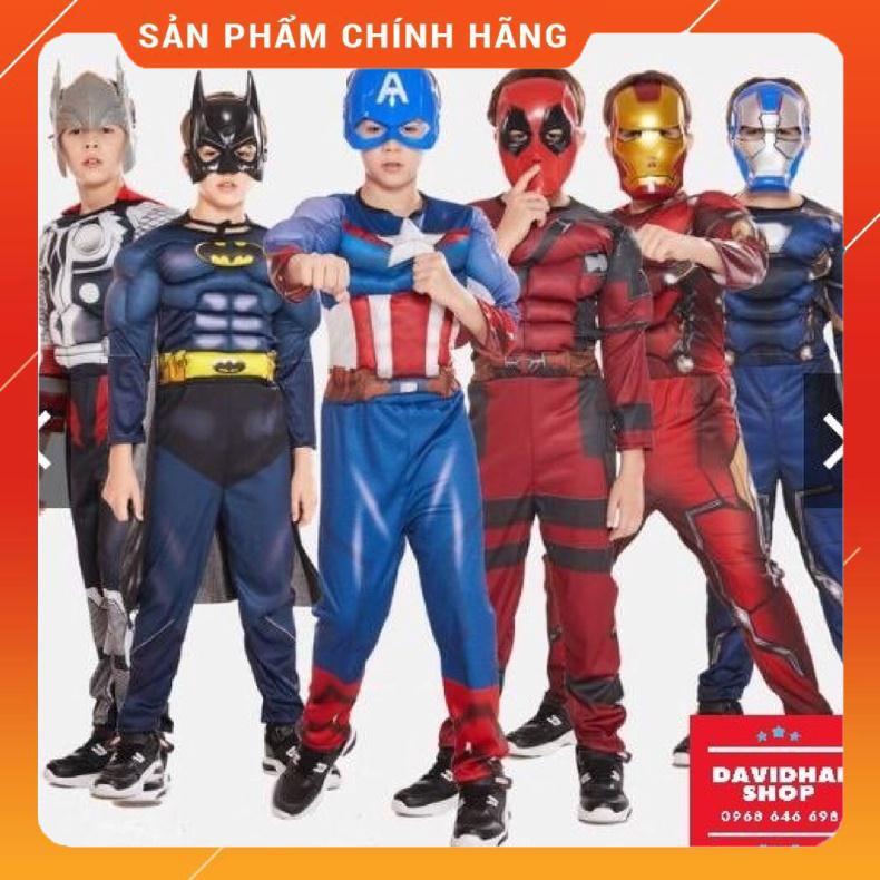 Trang Phục Đội Trưởng Mỹ Captain quần áo hóa trang bé trai