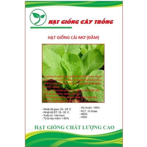 Hạt giống rau cải mơ  - 1gosi 10gram