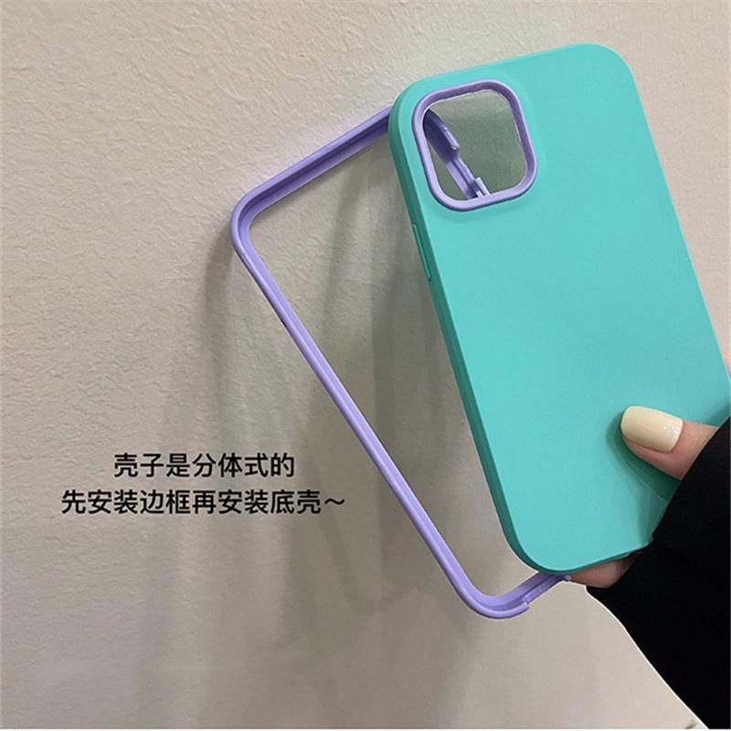 Ốp Điện Thoại Silicone Chống Sốc 3 Trong 1 Cho iPhone 14 13 Pro Max 13 Pro 13 12 Pro Max 12 Pro 12 Pro Max 11 Pro 11 6 7 8 Plus