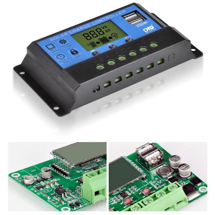 Bộ điều khiển năng lượng mặt trời PWM 12V/24V 30A