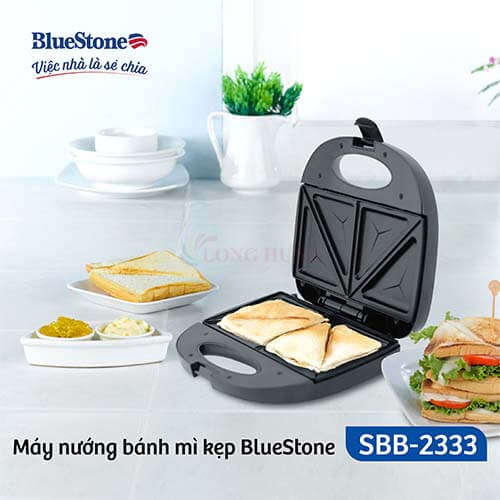 Máy nướng bánh mì kẹp Bluestone SBB-2333 - Hàng chính hãng