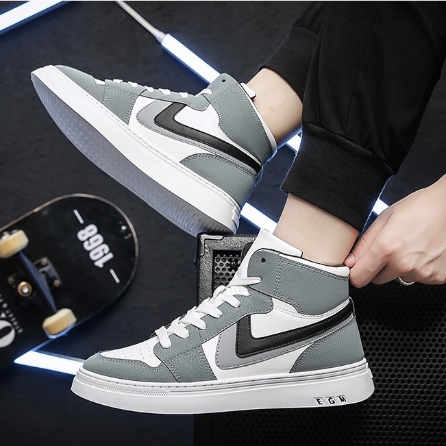 [giá sỉ-hàng nhập] Giày thể thao nam jordan, giày sneaker nam cổ cao phong cách hàng nhập cao cấp da mềm mịn nhẹ siêu hót