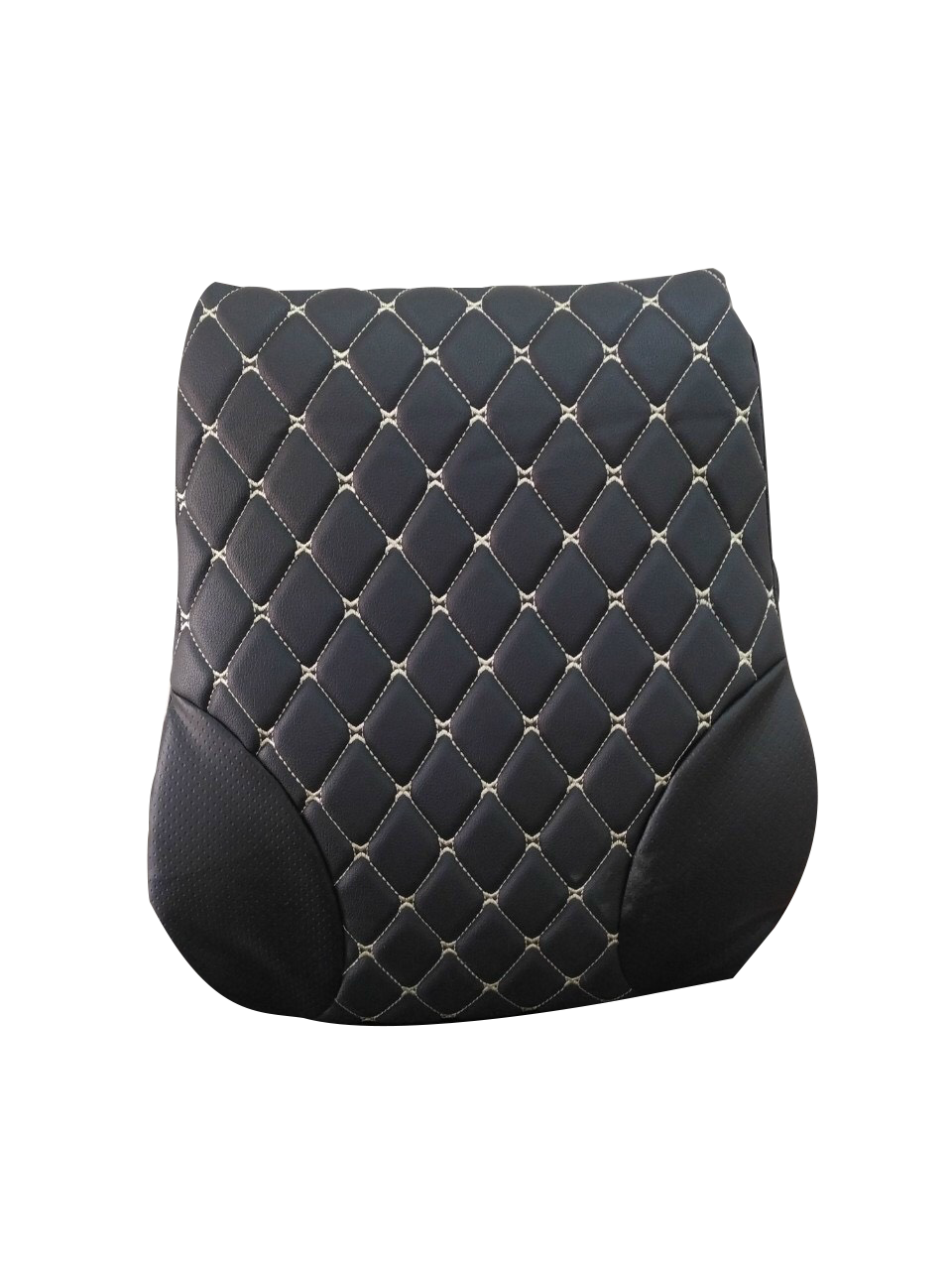 Gối tựa lưng ô tô A màu đen 40x50x12cm có đai cài