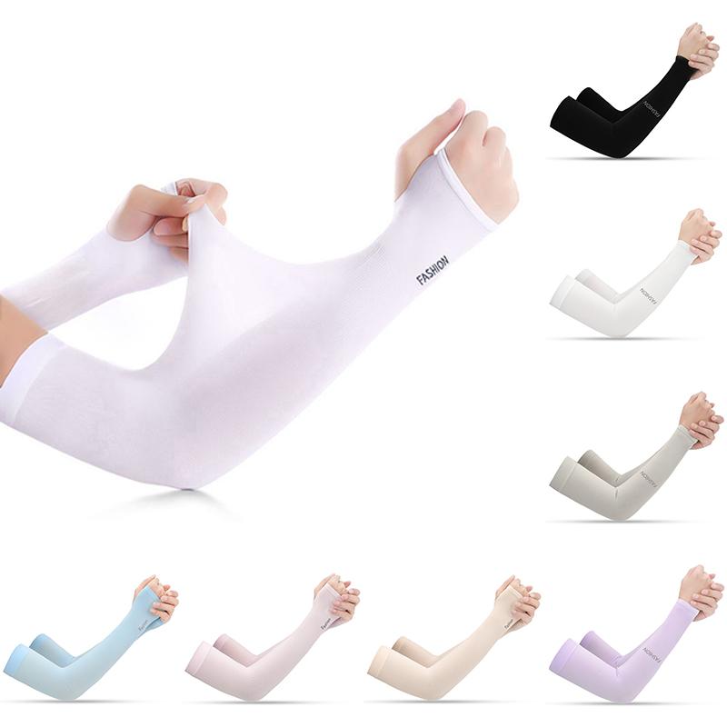 1 Thể Thao Ngoài Trời Cánh Tay Tay Xe Đạp Bóng Rổ Chống Tia UV Chạy Đi Xe Đạp Thoáng Khí Tay Cánh Tay Ấm Tay Bao Tay Color: B-Black Size: One size