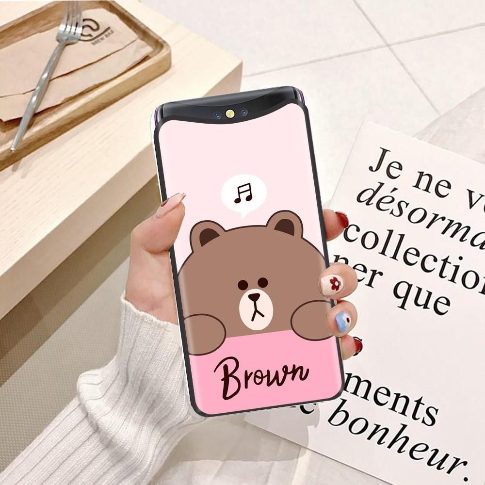 Ốp lưng dành cho Oppo A1K Viền dẻo TPU hình Gấu Nâu Cute
