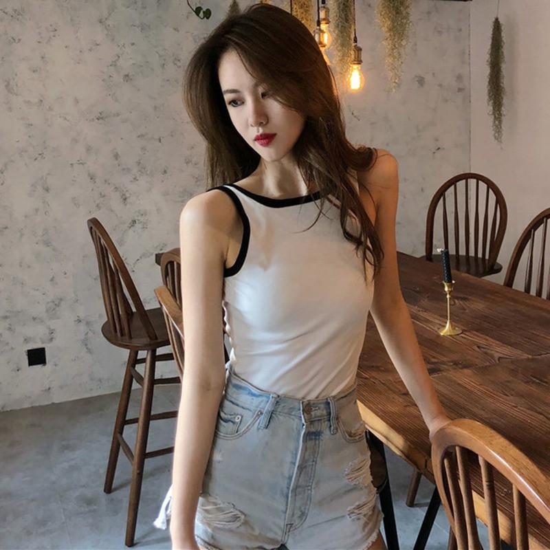 Áo ba lỗ thiết kế cổ tròn hở lưng quyến rũ dành cho nữ
