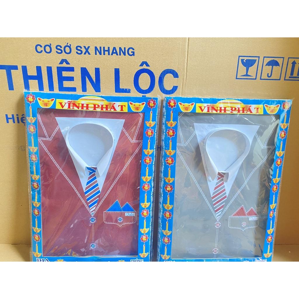 Combo Cúng Áo Hộp Vest Ông Cao Cấp Hàng Mã Đồ Thờ Cúng Thiên Lộc - Gồm Áo Quần Nón Mắt Kính Dép Điện Thoại